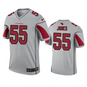 Miesten Arizona Cardinals NFL Pelipaita Chandler Jones 55 Silver Inverted Legend